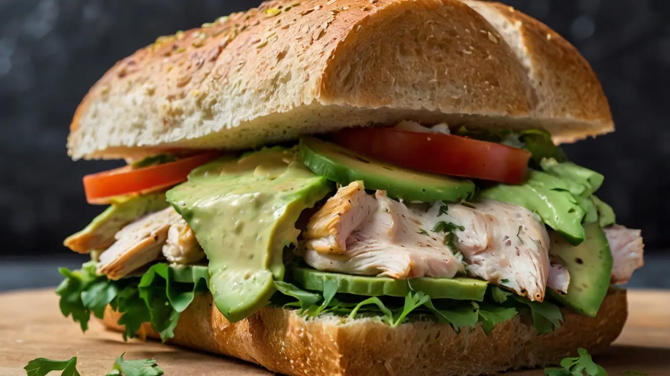 Chicken-and-Creamy-Avocado-Ranch-Sandwich