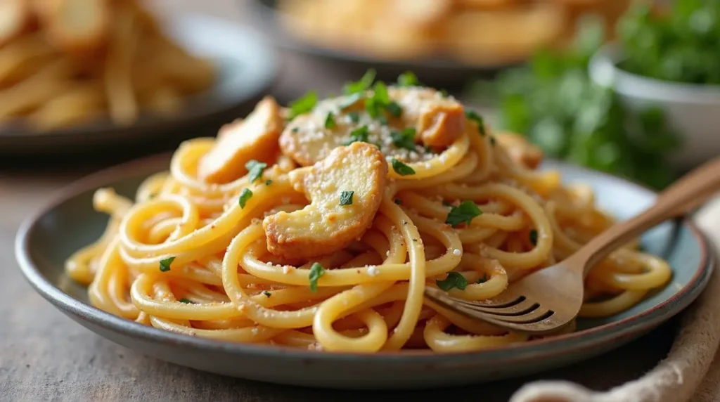 Crockpot Cheesy Chicken Spaghetti 2