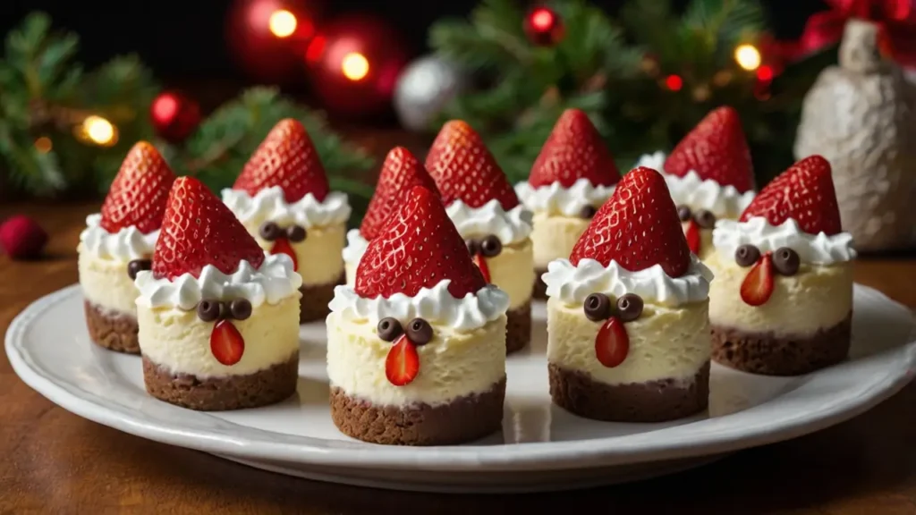 Mini-Santa-Christmas-Cheesecakes-Recipe-1