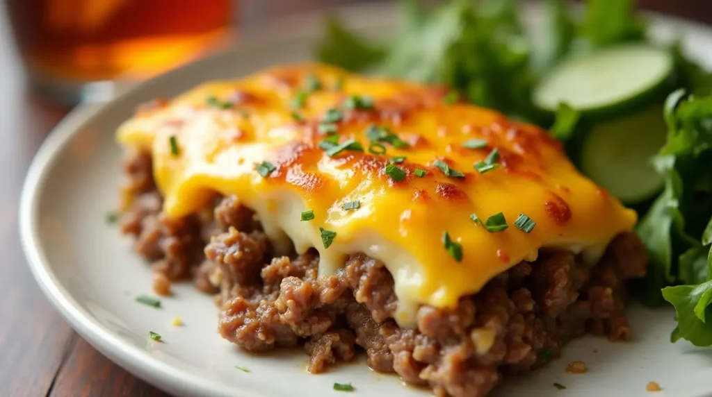 Delicious Homemade Cheesy Hamburger Potato Casserole