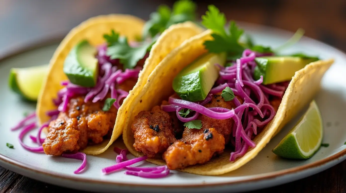 Elegant Presentation of Duck Tacos